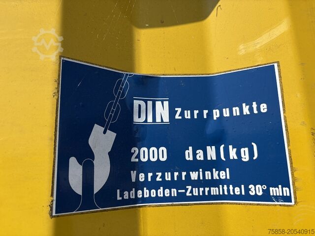 Swap body open Krone Baustoff Wechselbrücke 7,45m Türen