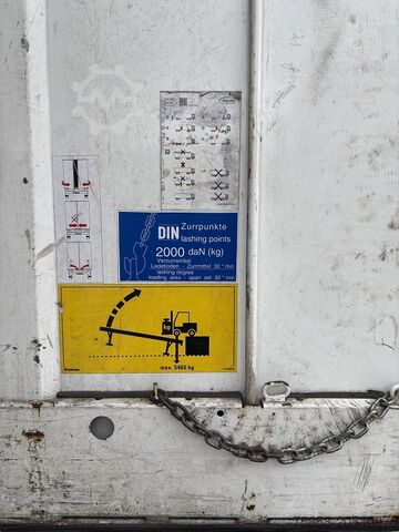 Swap body with flatbed & tarpaulin Krone Jumbo 7,82m 3m hoch Hubdach + Edscha