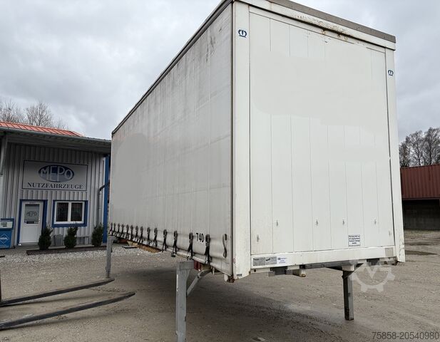 Swap body with flatbed & tarpaulin Krone Jumbo 7,82m Innenhöhe 3m Edschaverdeck
