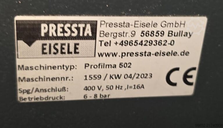 Cirkelsåg för lättmetall och aluminium Pressta Eisele PROFILMA 502
