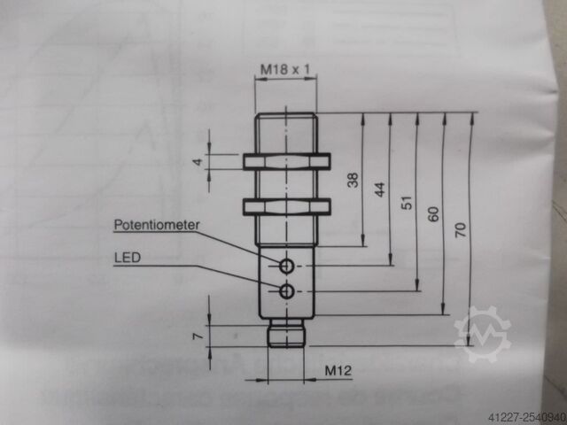 Reflective light barrier Pepperl+Fuchs OBT200-18GM60-E5-V1