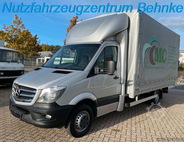 Furgão cortina de lona MERCEDES-BENZ Sprinter 519 CDI Pritsche/ AC/ org. KM