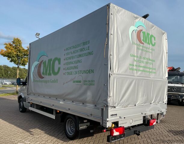 Furgão cortina de lona MERCEDES-BENZ Sprinter 519 CDI Pritsche/ AC/ org. KM
