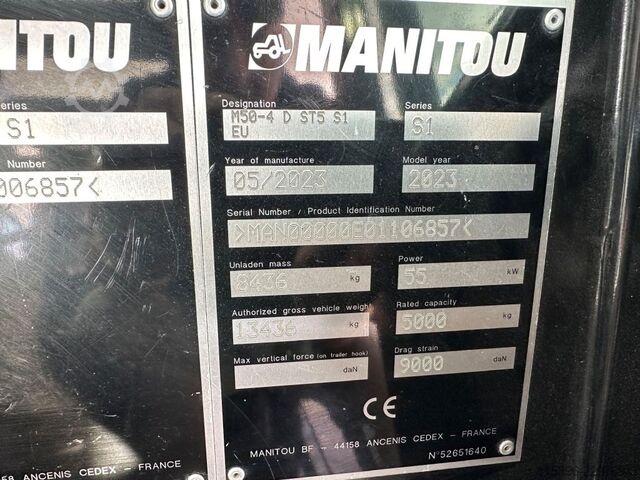 περονοφόρο ανυψωτικό εκτός δρόμου Manitou M 50-4D - TRIPLEX - NEUWERTIG