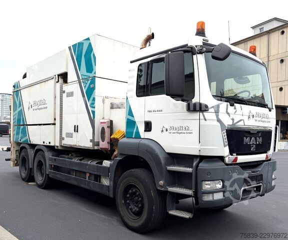 Φορτηγό δεξαμενή κενού MAN 33.440 TGS 6x4, MTS Saugbagger