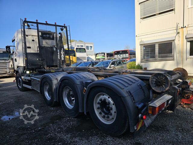 φορτηγό γερανός roll-off SCANIA R480LB 8X4*4HHA MOTORSCHADEN! 3-Pedal J