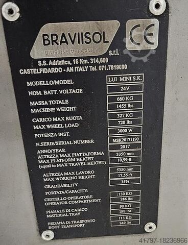 Werkplatform / orderpicker Braviisol Lui Mini S.K. Braviisol Lui Mini S.K.