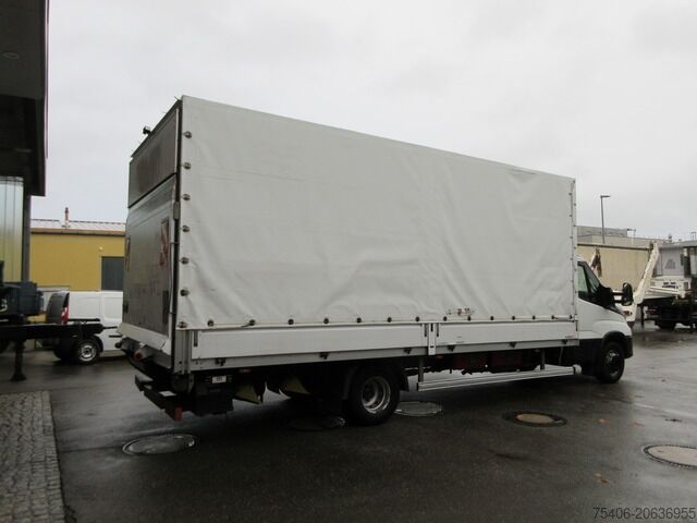 Transporter mit Pritsche & Plane iveco Daily 72-180 Hi-Matic Koffer 6,05 m LBW