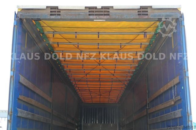 Öppen semitrailer med kapell KRONE SD Pritsche Plane Edscha BPW-Achsen