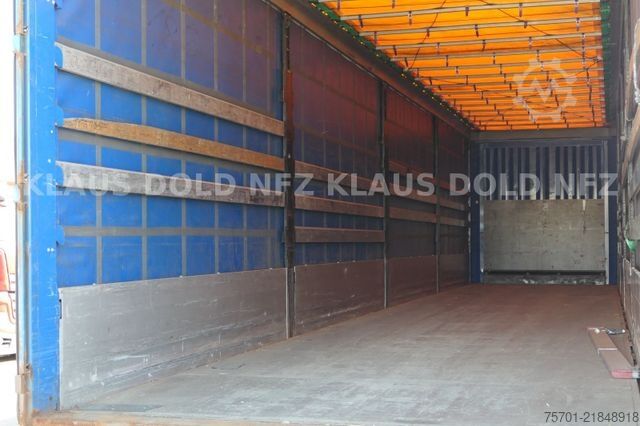 Öppen semitrailer med kapell KRONE SD Pritsche Plane Edscha BPW-Achsen