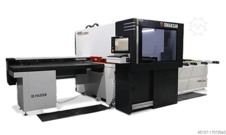 Bearbetningscenter med genomloppsmatning Omaksan 4000 D Line 6X