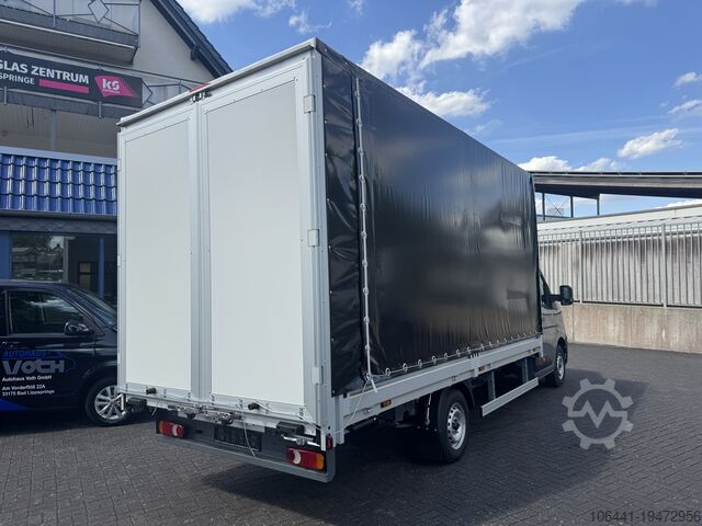 Transporter met dieplader & dekzeil RENAULT Master Pritsche Plane Portaltüren