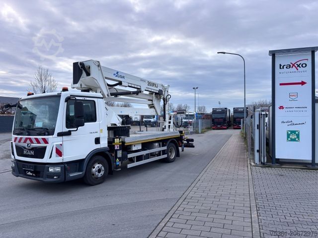 Munkaplatformos teherautó MAN TGL 8.180 GSR Gelenkteleskop 26 Meter