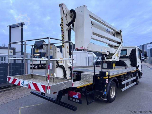 Munkaplatformos teherautó MAN TGL 8.180 GSR Gelenkteleskop 26 Meter
