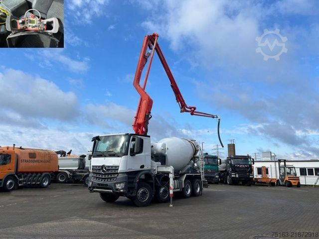 Betonszállító teherautó MERCEDES-BENZ Arocs 3243 8x4 Pumi Putzmeister deutsch top