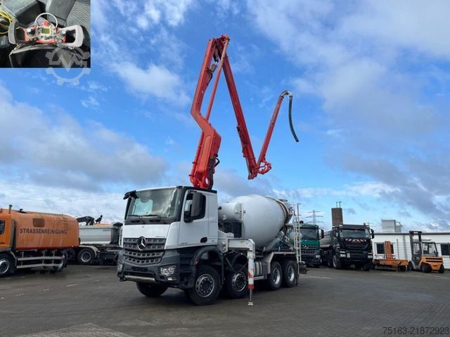 Betonszivattyús teherautó MERCEDES-BENZ Arocs 3243 8x4 Pumi Putzmeister deutsch top
