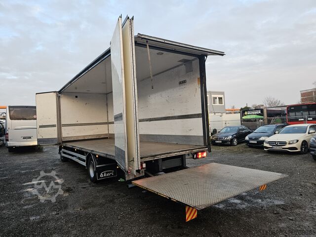 Lastbil med flak Volvo FL 240 4x2 16tons Seitentüren Koff