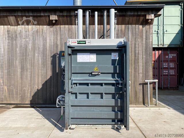 Paper bale press compactor HSM V-PRESS 1160