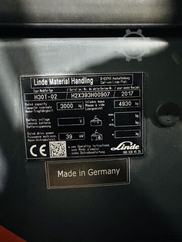 LPG Forklifts Linde H 30 T-02 EVO Triplex STVO ZVG