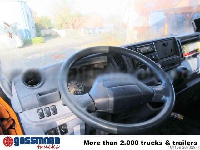 Roll-off tipper truck Mitsubishi Canter Fuso 6C18 4x4, Winterdienstausstattung,