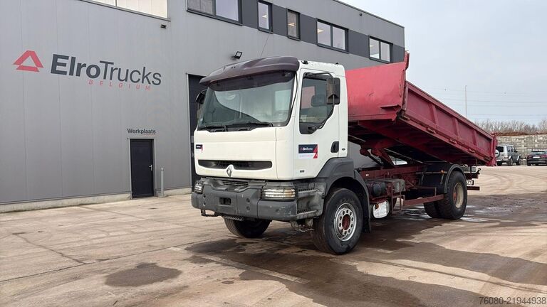 3-way tipper Renault Kerax 260 (POMPE MANUELLE / LAMES / PARFAIT ETA...