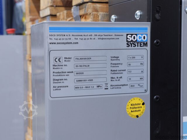 Kontrolsystem SOCO SYSTEM PALMANAGER Palettenmagazin