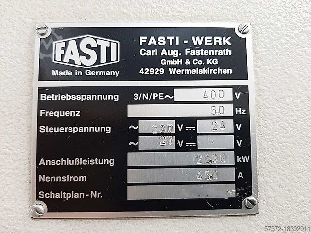 CNC hopfällbar bänk Fasti 940-200-40