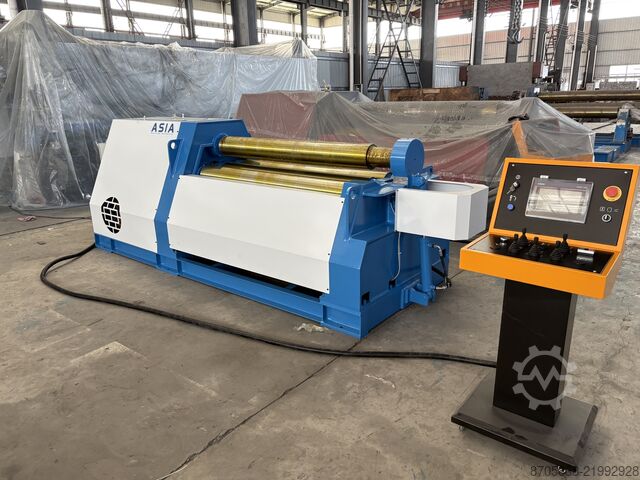 Máquina de calandrar chapas Nanjing Asia Machine Mfg. Co., Ltd. W12-8/2000 4-rollers rolling machine