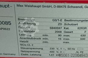 Gasbrander Weishaupt WM-G10/2-A /// 630 kw Weishaupt WM-G10 /// 630kw