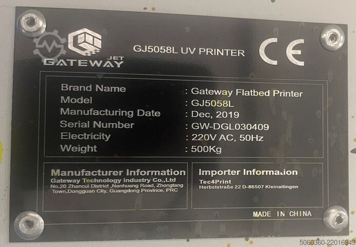 Gateway síkágyas nyomtató GJ5058L Gateway Flatbed Printer GJ5058L
