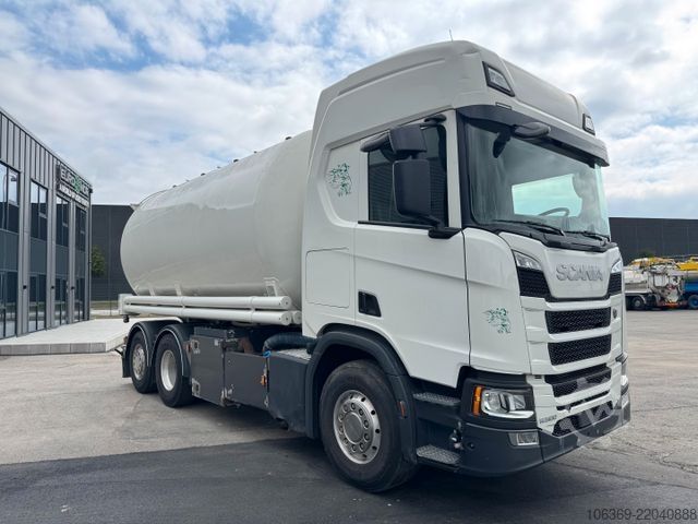 Tankbil SCANIA R500 NGS 6x2 26 m3 Silo + HMK Bilcon Silotrailer