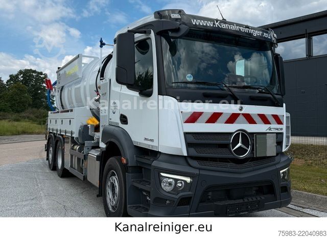 Camion-citerne à vide MERCEDES-BENZ AROCS 2646 6x2 / Sauger KRÜGER SSP 14-1