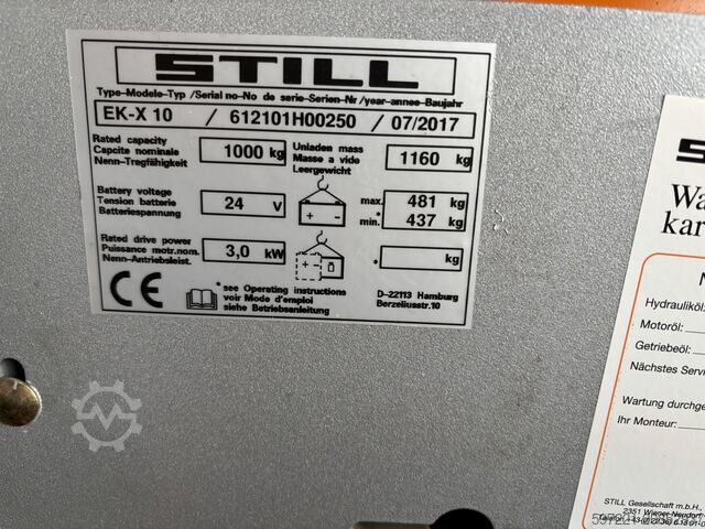 Selector vertical de comenzi Still EK-X 10