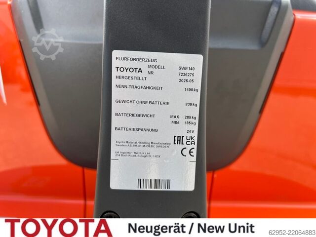 High Lift stacker Toyota SWE 140, Neu!