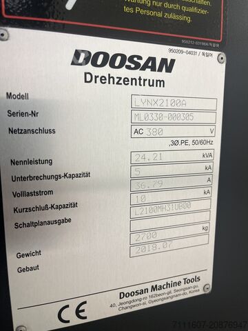 CNC-draaibank DOOSAN Lynx 2100A