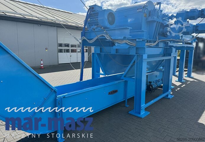 Odun parçalayıcı Parçalayıcı KLOCKNER 900×180 HS 4 WT z przenośnikiem łańcuchowym typu redler