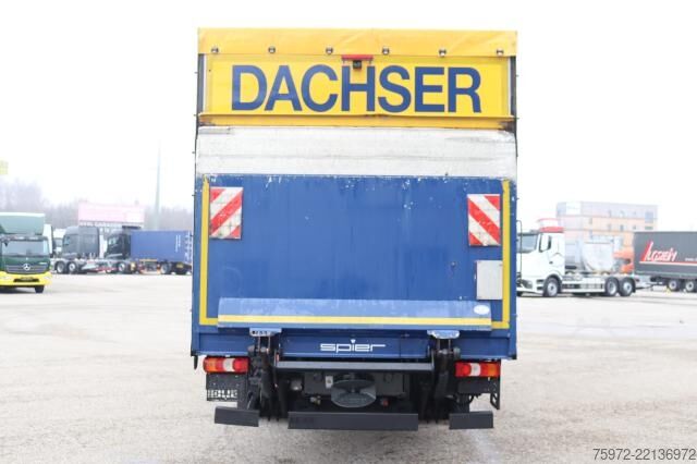 Camião plataforma com lona Mercedes-Benz Atego 1224 L