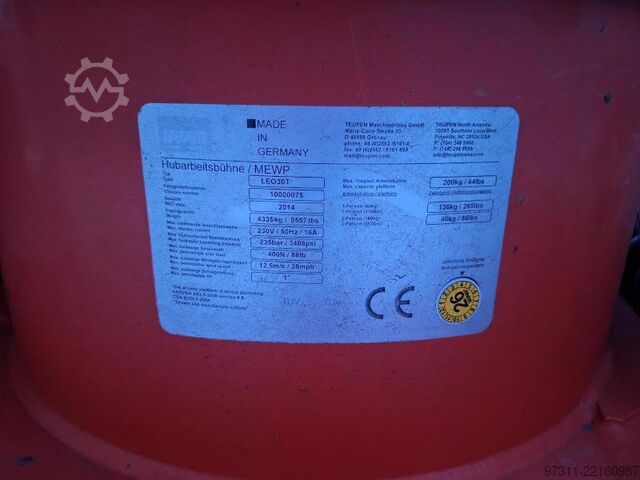 Platforma za podizanje Teupen LEO 30 T
