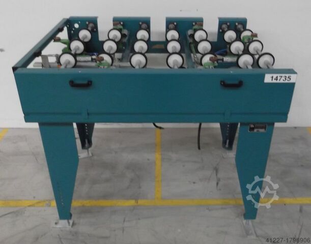 Driven rulltransportör Grenzebach mit Zentriereinheit