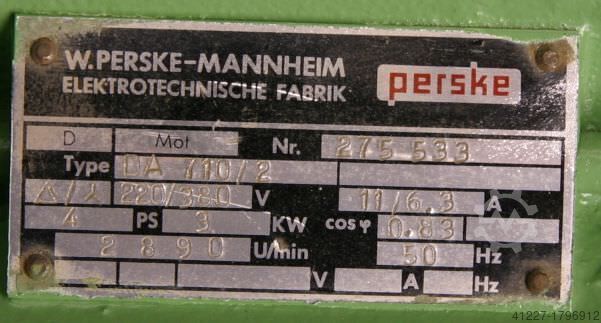 Frequency converter 133 V 200 Hz 4 kVA Perske DW 1310/6