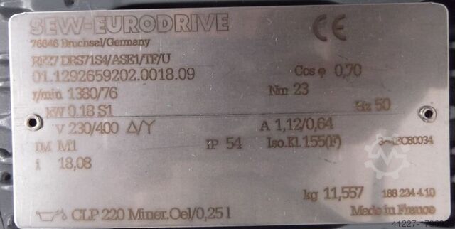 Convoyeur à rouleaux motorisés Grenzebach RFS