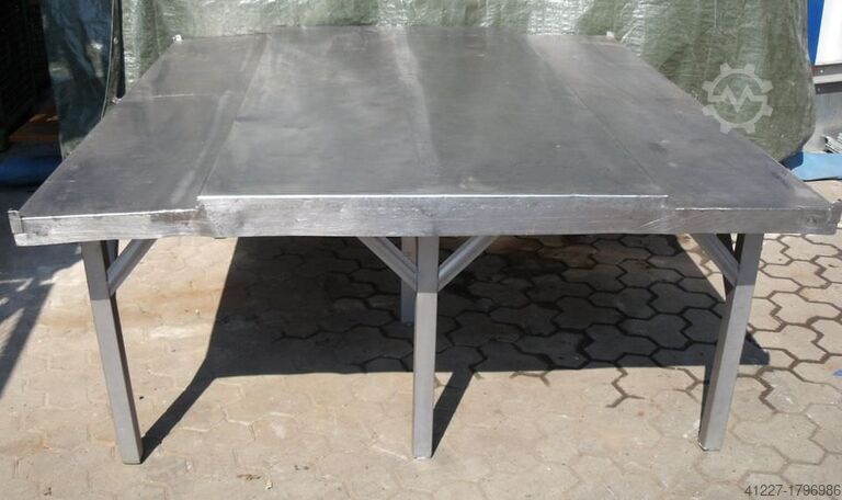 Dubbelbord i rostfritt stål unbekannt Typ 2000/1800