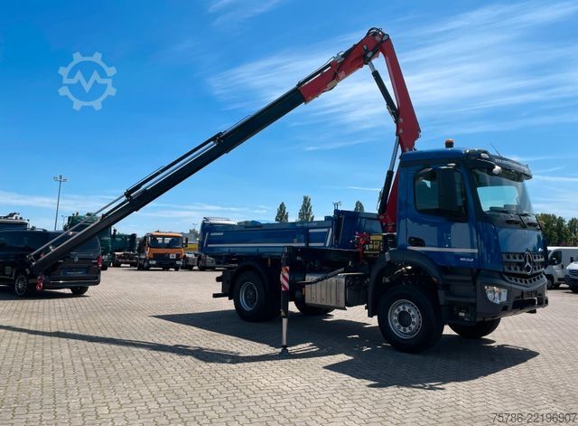 Sklápěcí vůz MERCEDES-BENZ Arocs 1832/ Fassi F 120+Funk/ 2xAHK/ AC/ Org. KM