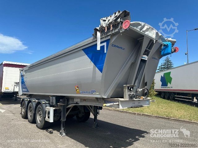 Kippers oplegger  Semitrailer Tipper Steel half pipe body