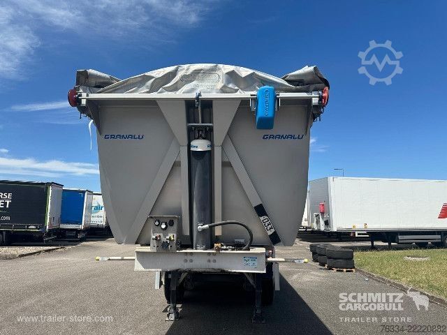 Kippers oplegger  Semitrailer Tipper Steel half pipe body