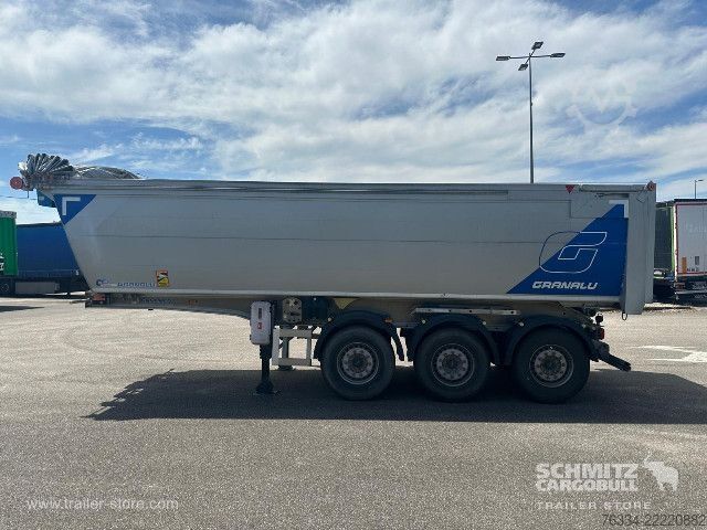 Kippers oplegger  Semitrailer Tipper Steel half pipe body