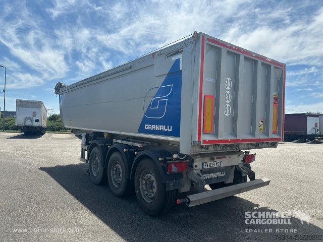 Kippers oplegger  Semitrailer Tipper Steel half pipe body