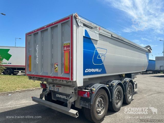 Kippers oplegger  Semitrailer Tipper Steel half pipe body