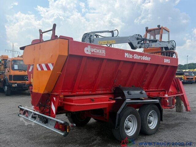 Landbrugsmaskine Dücker Holz Schredder DMS500S Kran Kesla+Kabine+Greifer