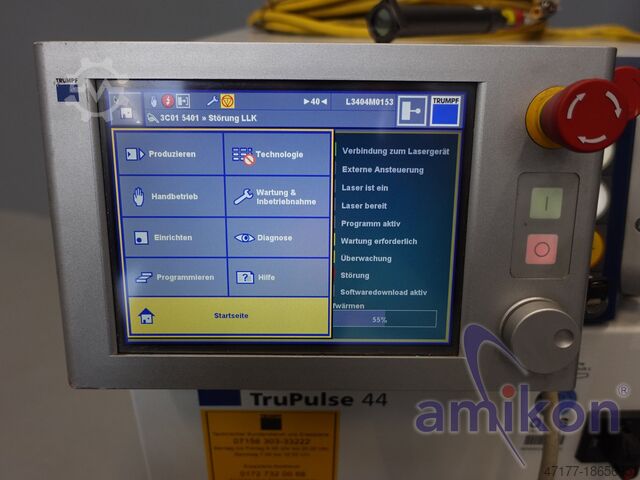 Dispositivo láser y cable de luz láser con enfriador Trumpf TruPulse 44